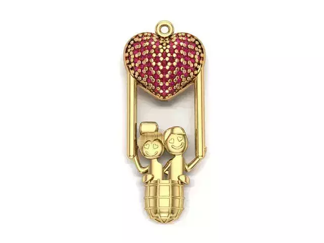 lovers flying from happiness necklaces 