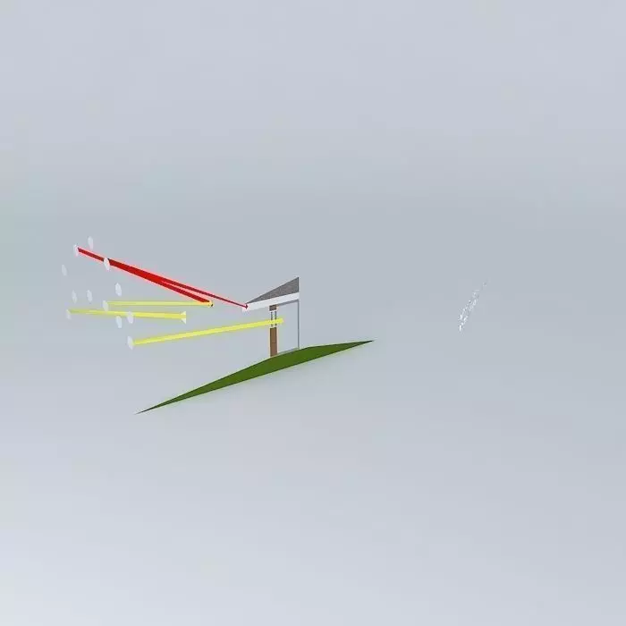 Passive Solar Roof Overhang Diagram Free 3D model_0