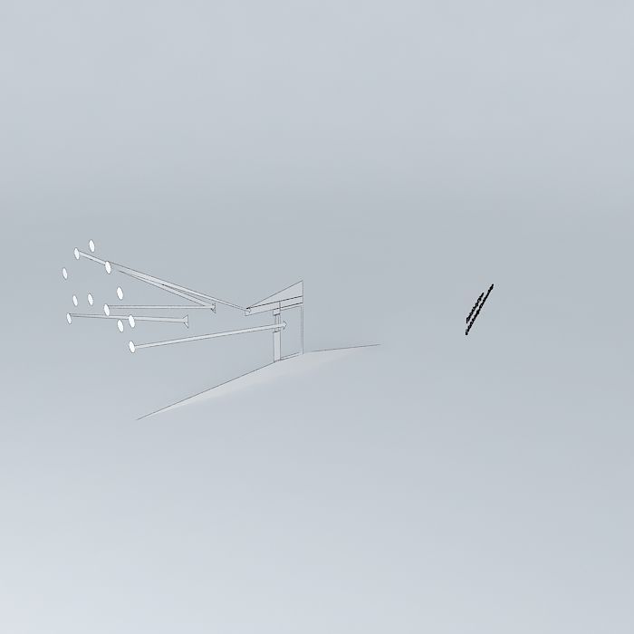 Passive Solar Roof Overhang Diagram Free 3D model_3