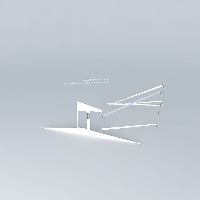 Passive Solar Roof Overhang Diagram Free 3D model_1