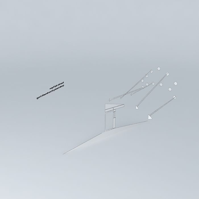 Passive Solar Roof Overhang Diagram Free 3D model_4