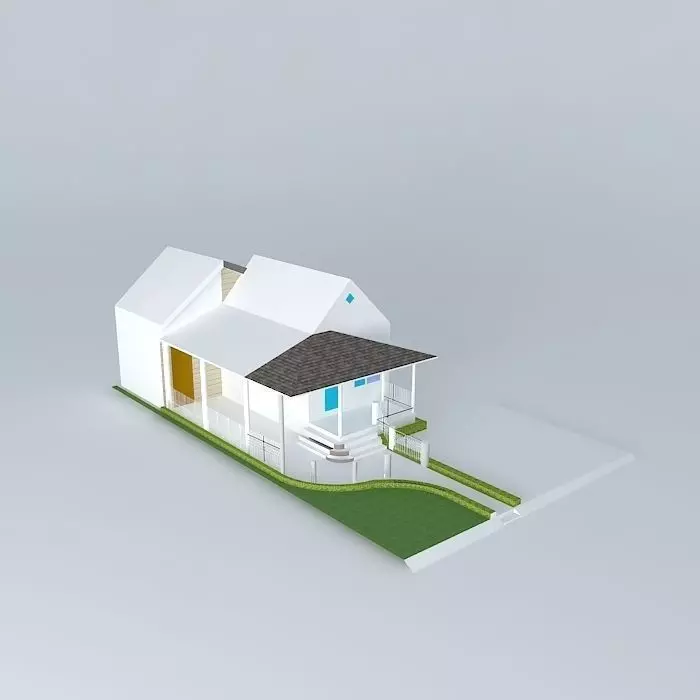 Wrap Around Porch Design 1 Free 3D model_0