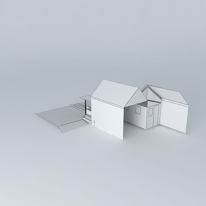 Wrap Around Porch Design 1 Free 3D model_4