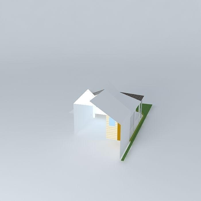 Wrap Around Porch Design 1 Free 3D model_1