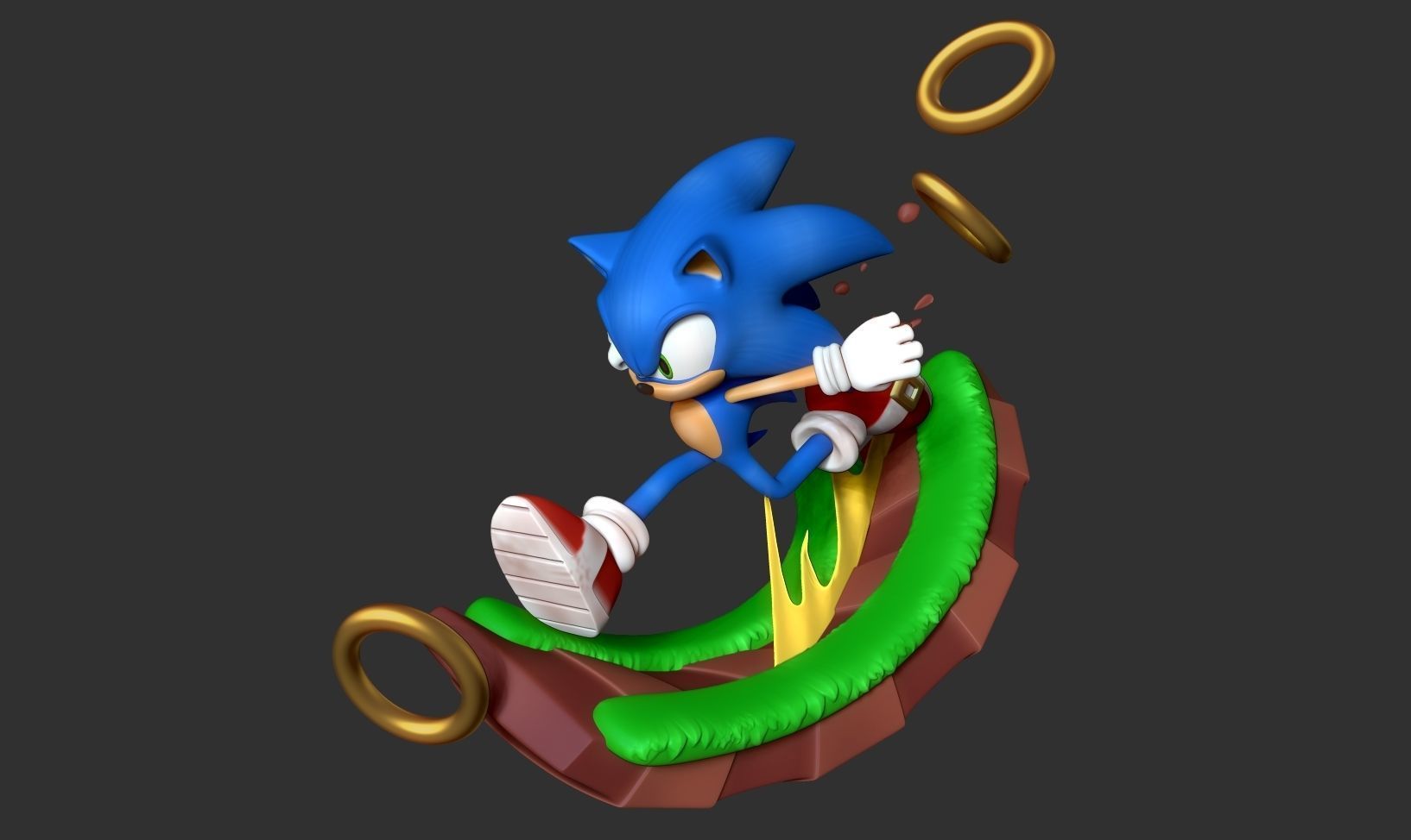 Sonic the Hedgehog - Lightning fast 3D print model_16