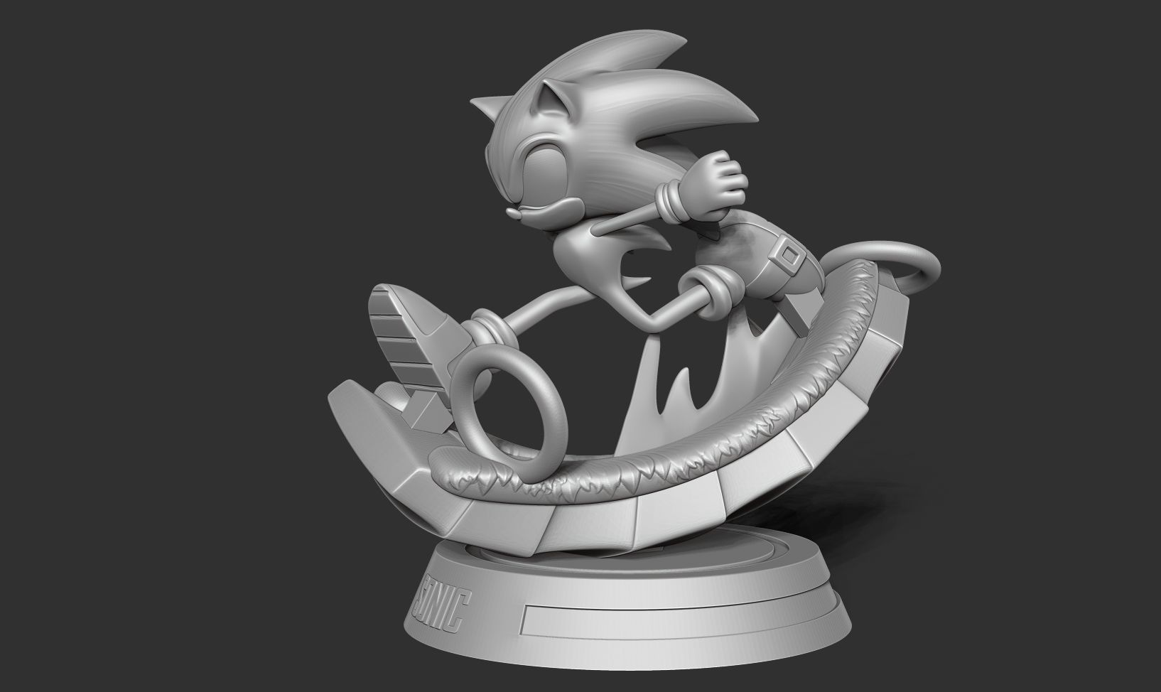 Sonic the Hedgehog - Lightning fast 3D print model_9