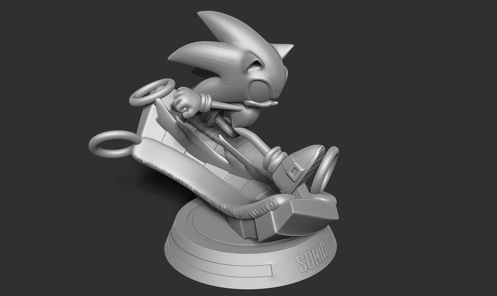Sonic the Hedgehog - Lightning fast 3D print model_14