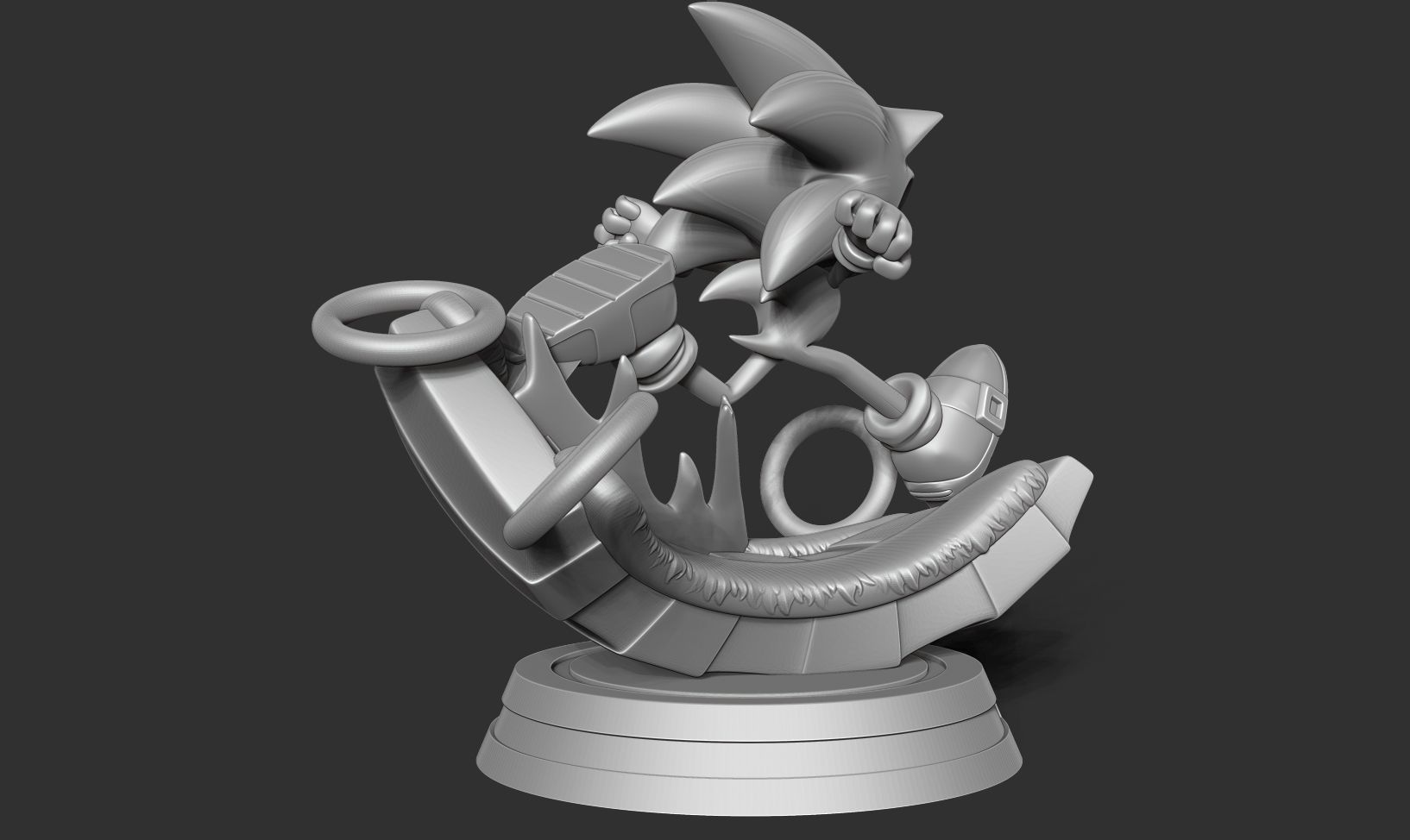 Sonic the Hedgehog - Lightning fast 3D print model_20