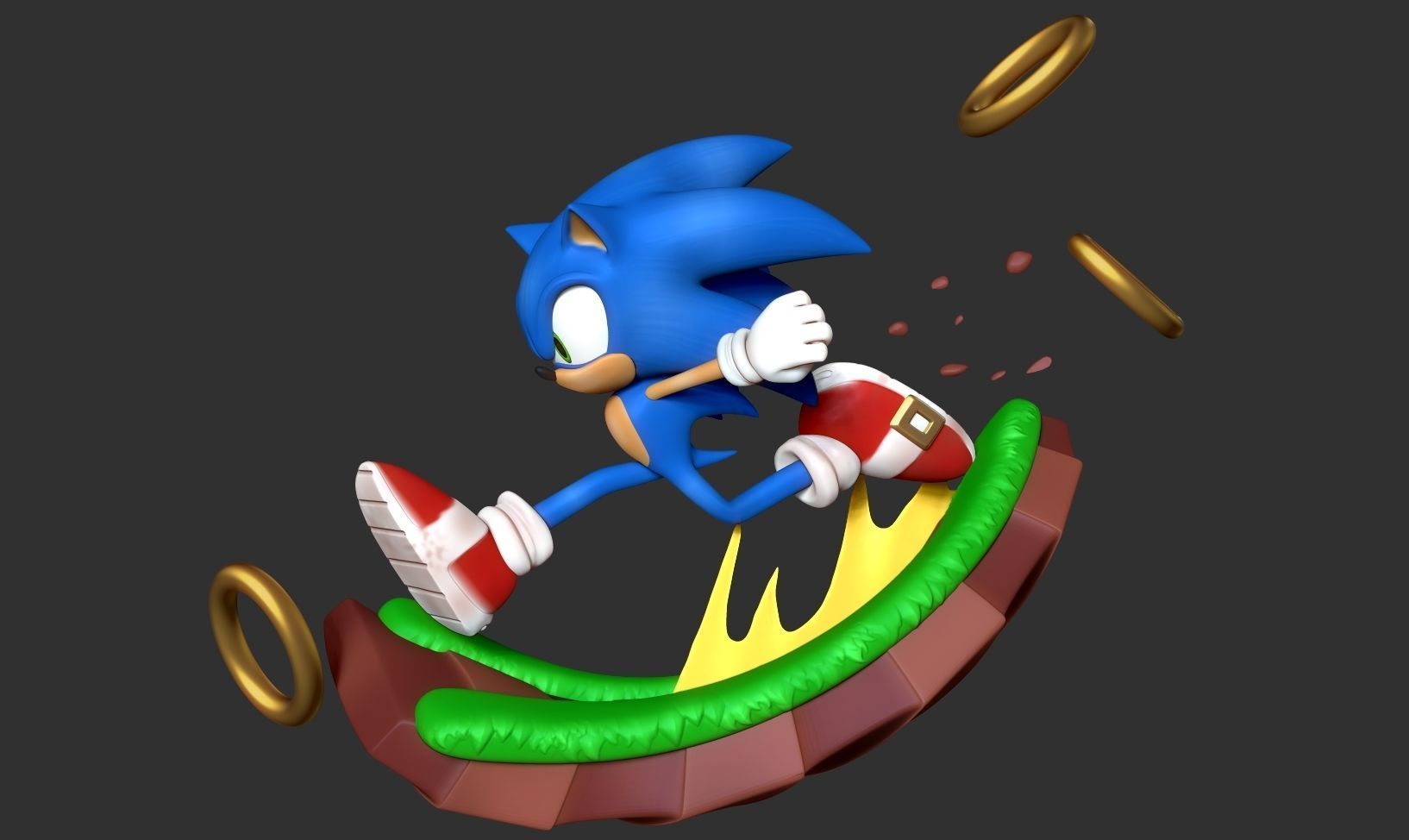 Sonic the Hedgehog - Lightning fast 3D print model_12