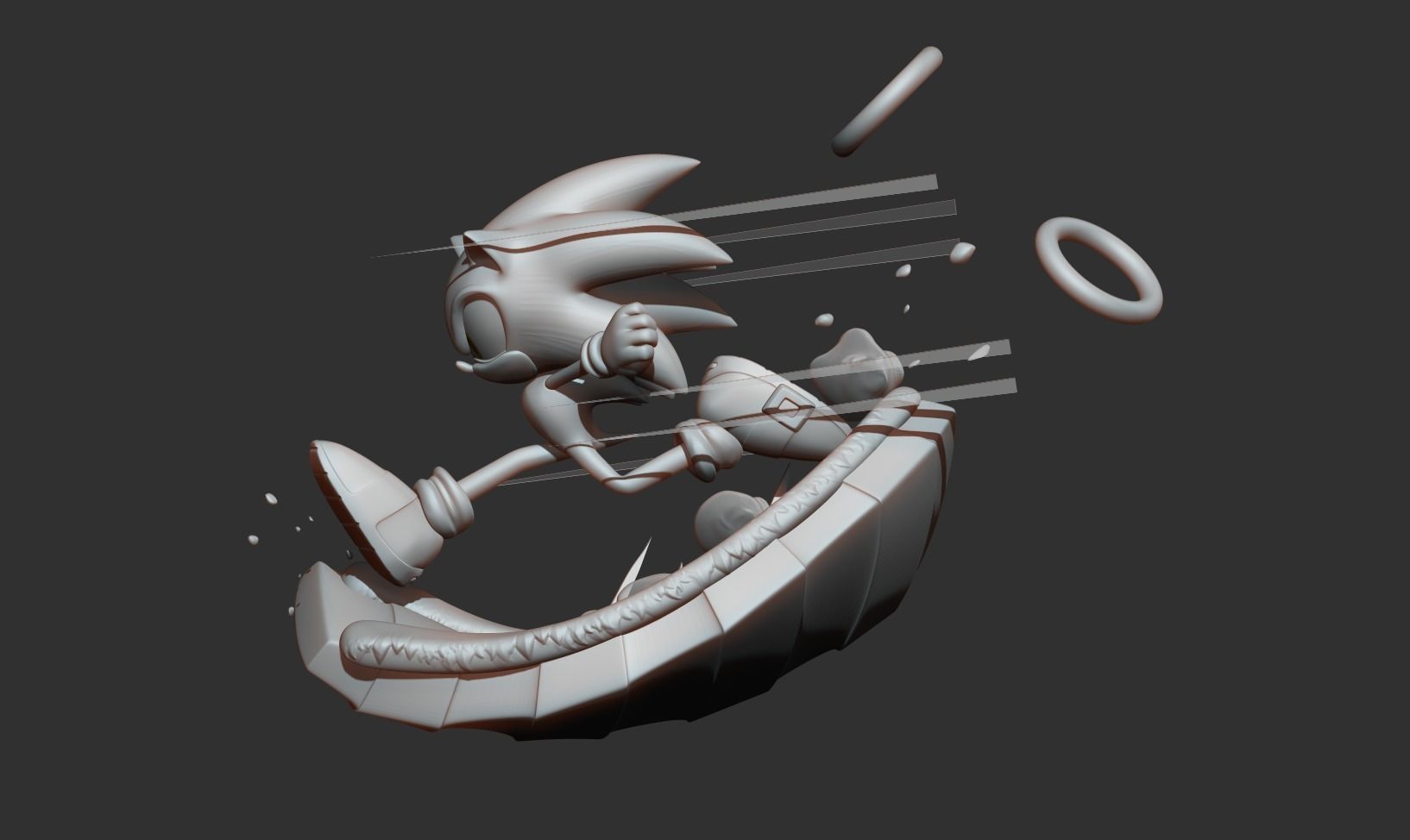 Sonic the Hedgehog - Lightning fast 3D print model_18