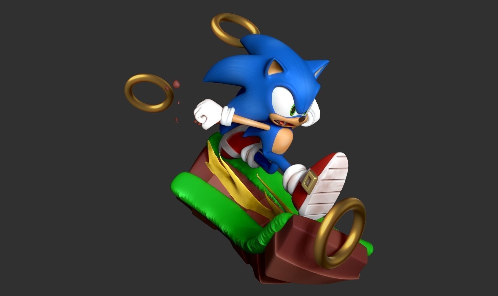 Sonic the Hedgehog - Lightning fast 3D print model_8