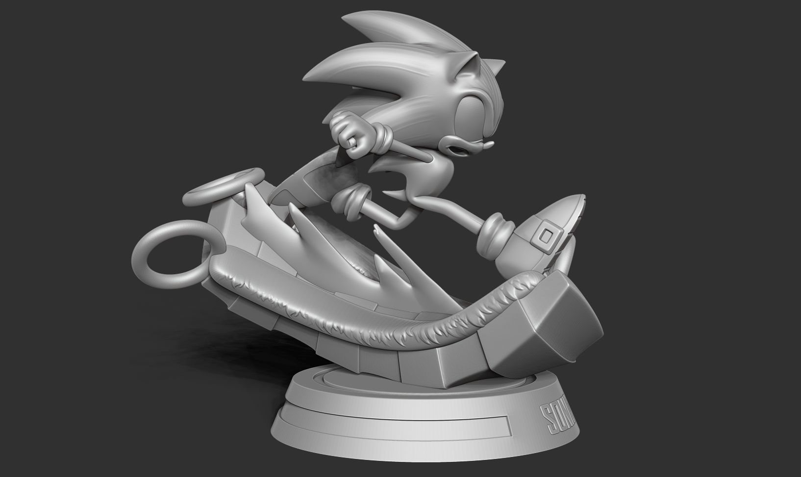 Sonic the Hedgehog - Lightning fast 3D print model_13