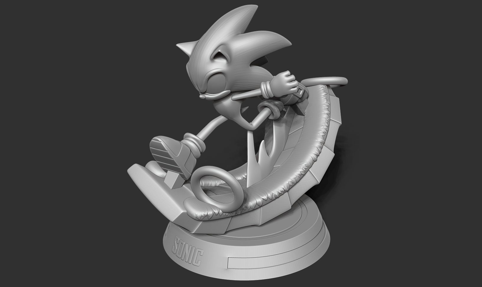 Sonic the Hedgehog - Lightning fast 3D print model_17