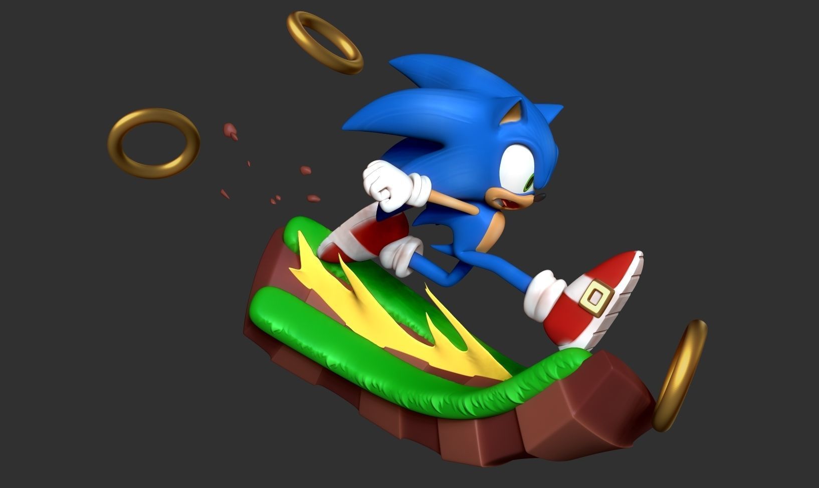 Sonic the Hedgehog - Lightning fast 3D print model_11