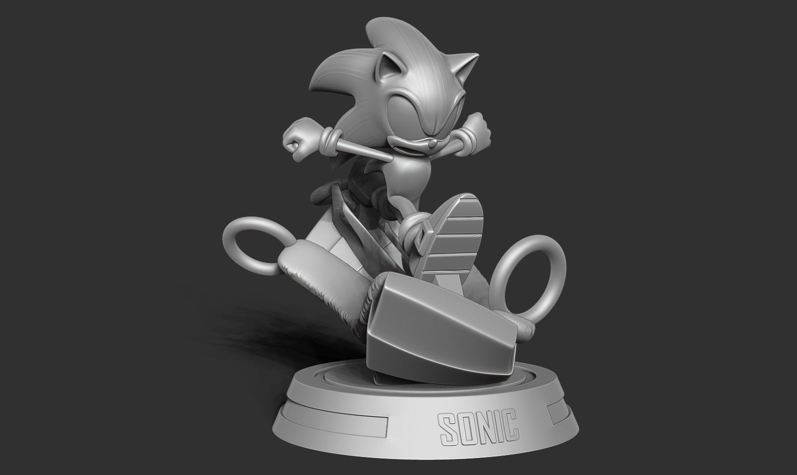 Sonic the Hedgehog - Lightning fast 3D print model_10