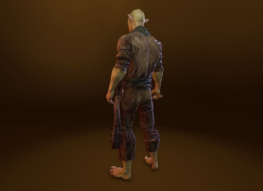 PBR Orc Game Characters Pack Low-poly 3D model_26