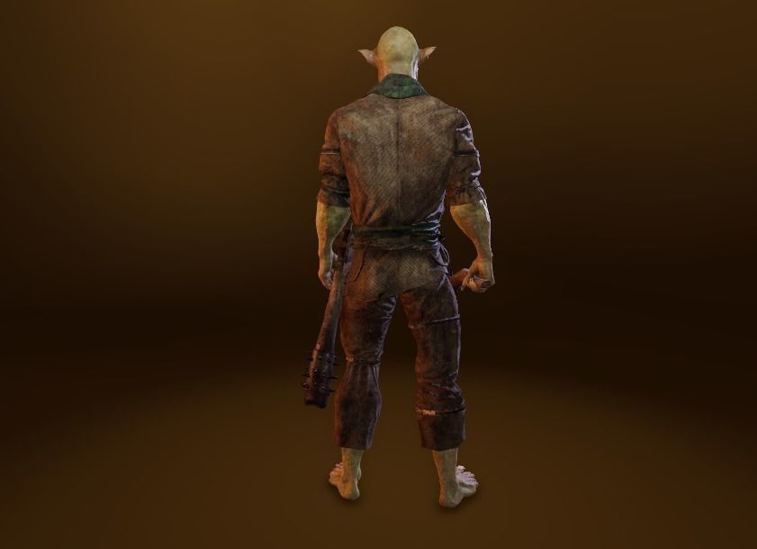 PBR Orc Game Characters Pack Low-poly 3D model_24