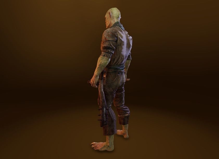 PBR Orc Game Characters Pack Low-poly 3D model_27