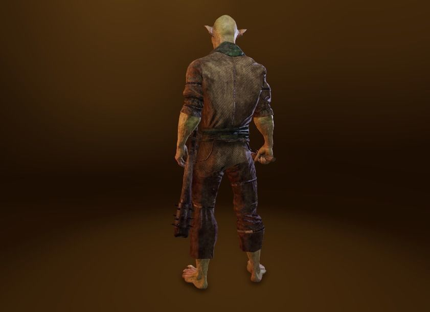 PBR Orc Game Characters Pack Low-poly 3D model_25