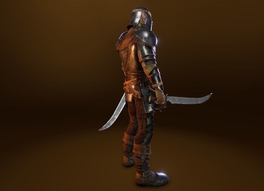 PBR Orc Game Characters Pack Low-poly 3D model_37