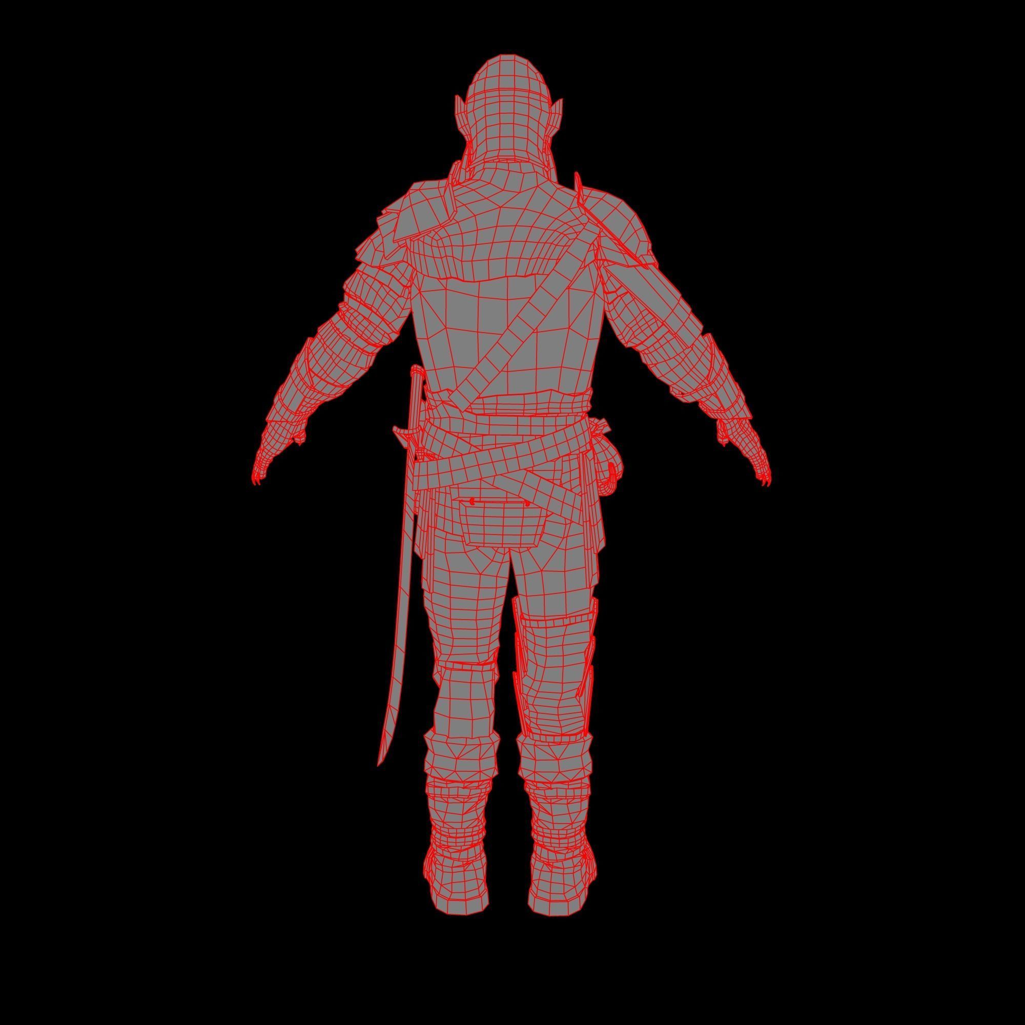 PBR Orc Game Characters Pack Low-poly 3D model_12