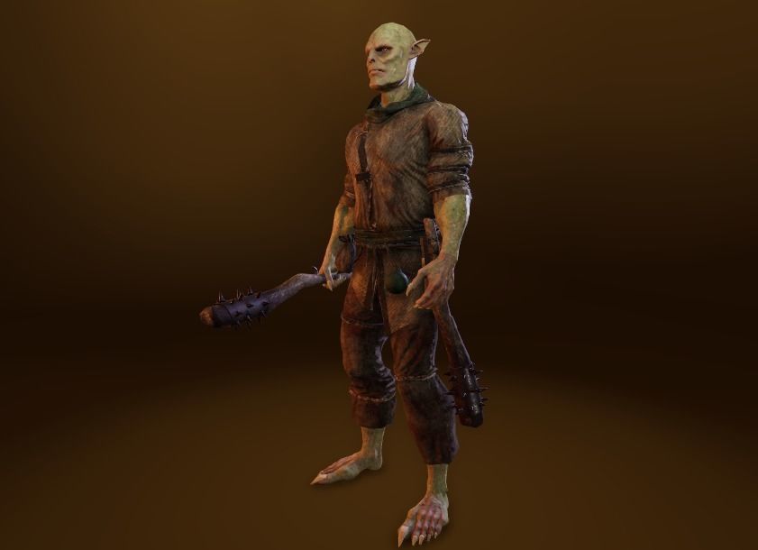 PBR Orc Game Characters Pack Low-poly 3D model_31