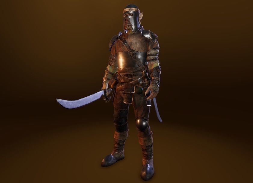 PBR Orc Game Characters Pack Low-poly 3D model_50