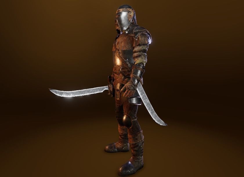 PBR Orc Game Characters Pack Low-poly 3D model_48