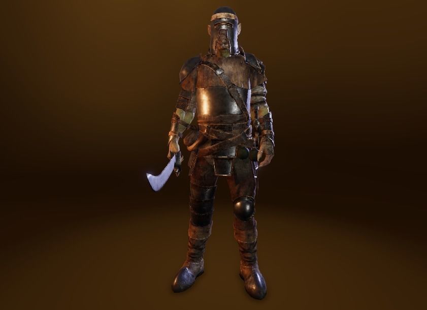 PBR Orc Game Characters Pack Low-poly 3D model_52