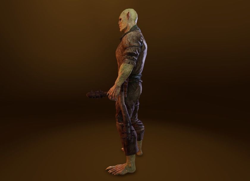 PBR Orc Game Characters Pack Low-poly 3D model_28