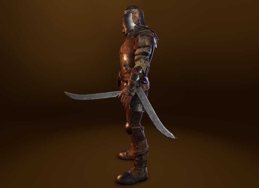 PBR Orc Game Characters Pack Low-poly 3D model_47