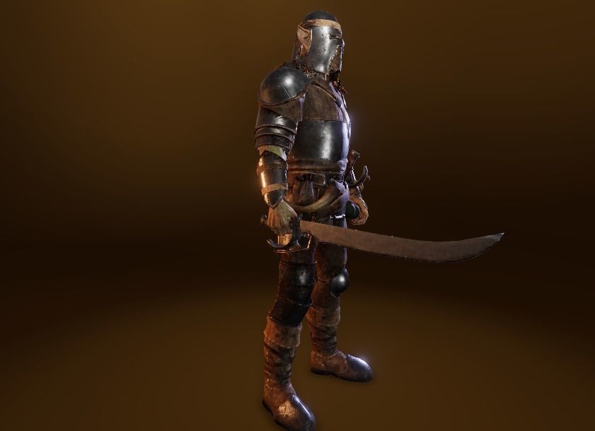 PBR Orc Game Characters Pack Low-poly 3D model_38