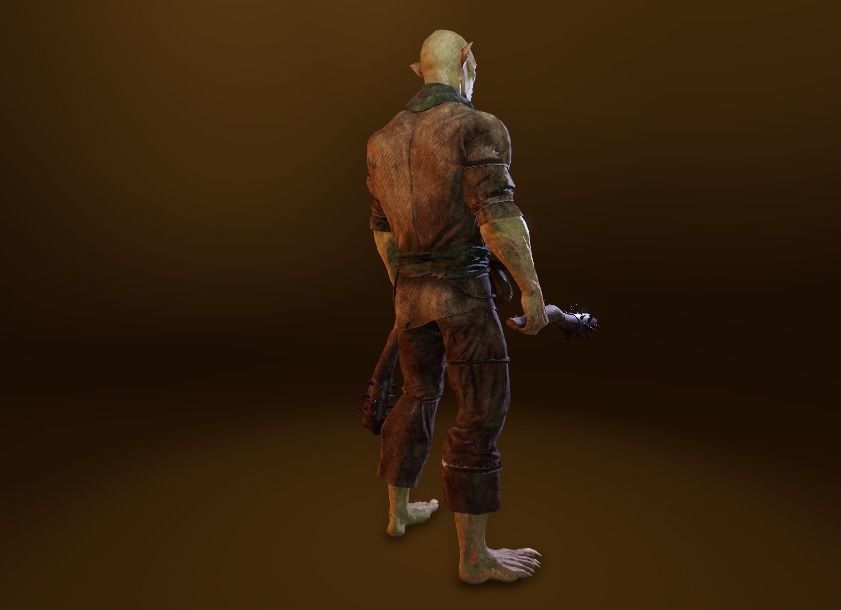 PBR Orc Game Characters Pack Low-poly 3D model_22