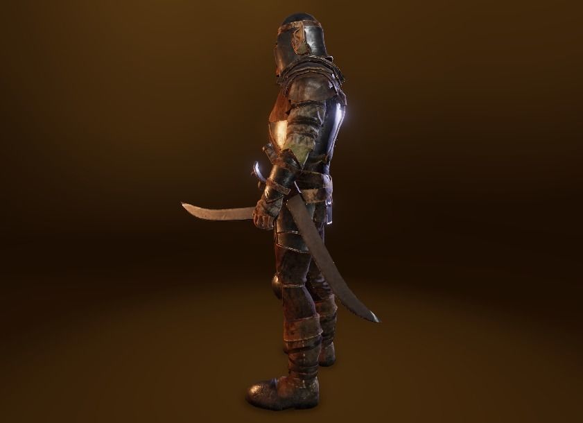 PBR Orc Game Characters Pack Low-poly 3D model_45