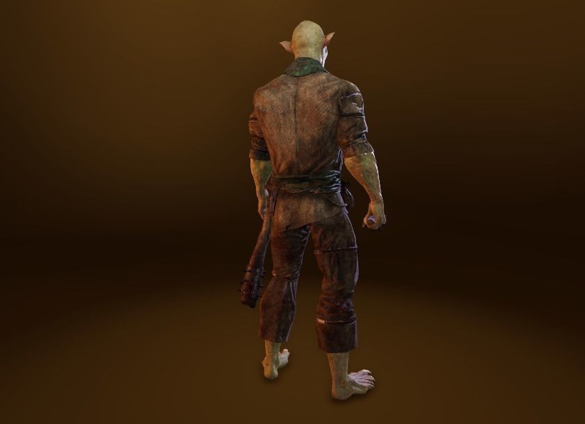 PBR Orc Game Characters Pack Low-poly 3D model_23