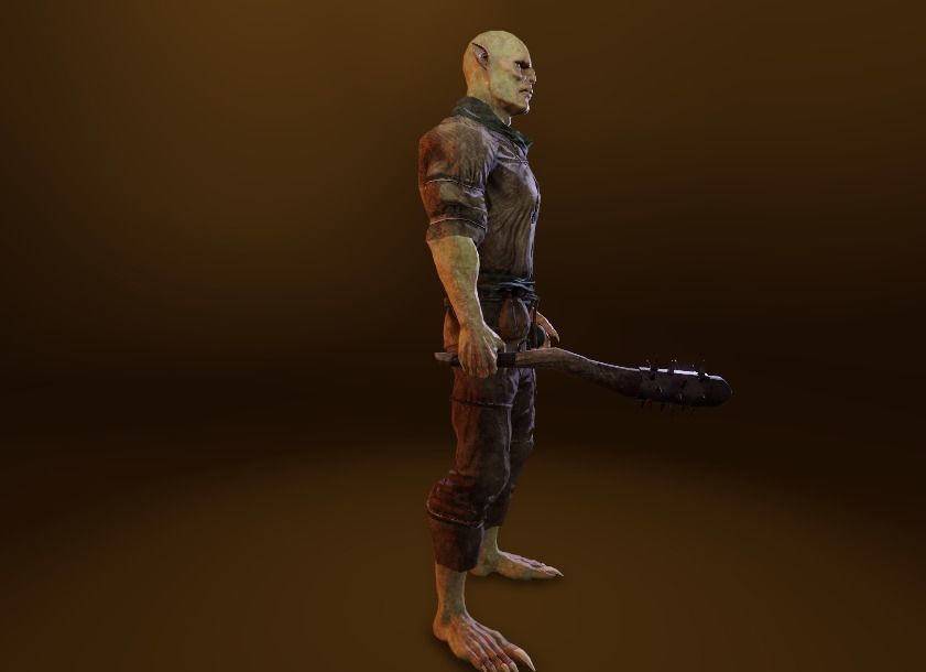 PBR Orc Game Characters Pack Low-poly 3D model_18