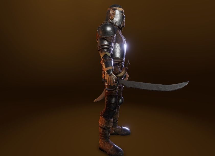 PBR Orc Game Characters Pack Low-poly 3D model_36