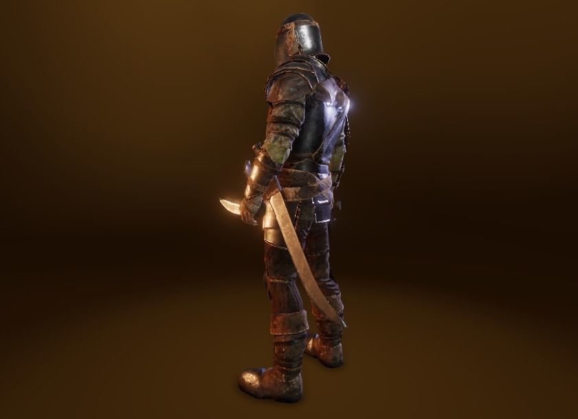 PBR Orc Game Characters Pack Low-poly 3D model_46