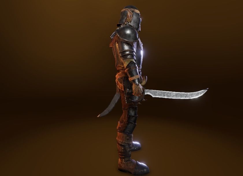 PBR Orc Game Characters Pack Low-poly 3D model_35