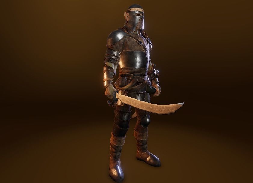 PBR Orc Game Characters Pack Low-poly 3D model_39