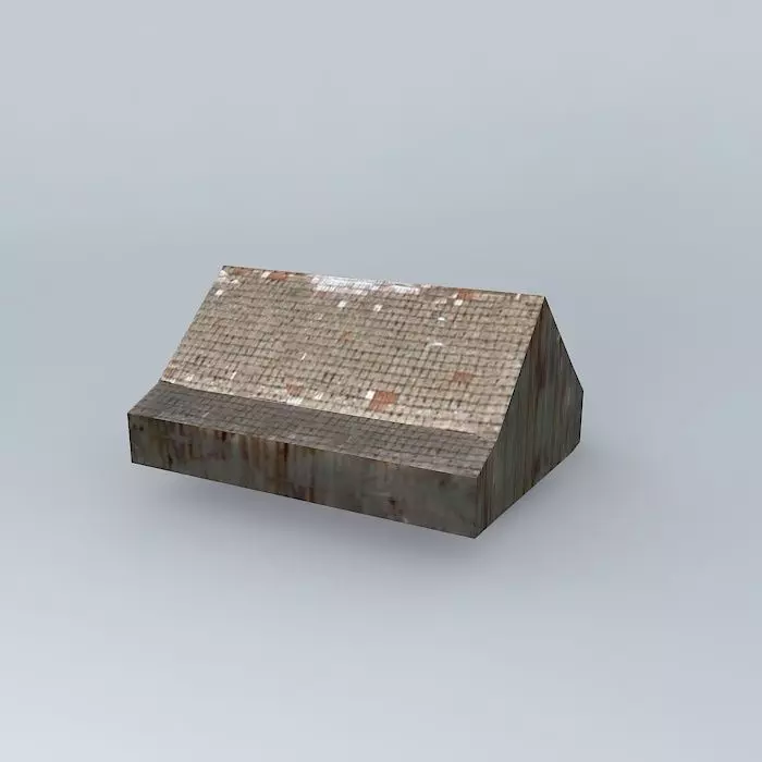 humno old rusty barn Free 3D model_0