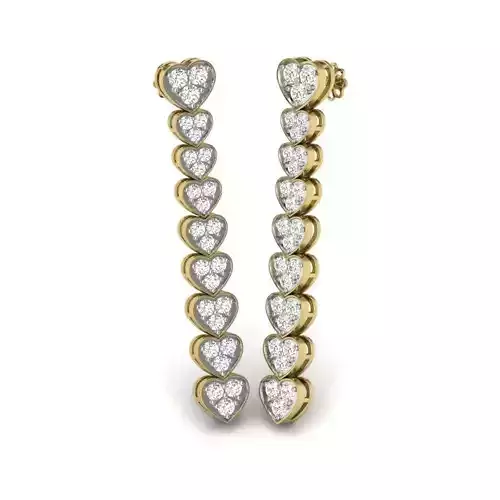 Women earrings 3dm detail 3D print model 3D print model