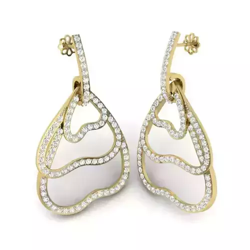 Women earrings 3dm detail 3D print model