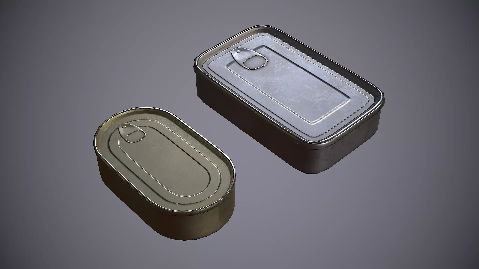 Conserve metal can Low-poly 3D model