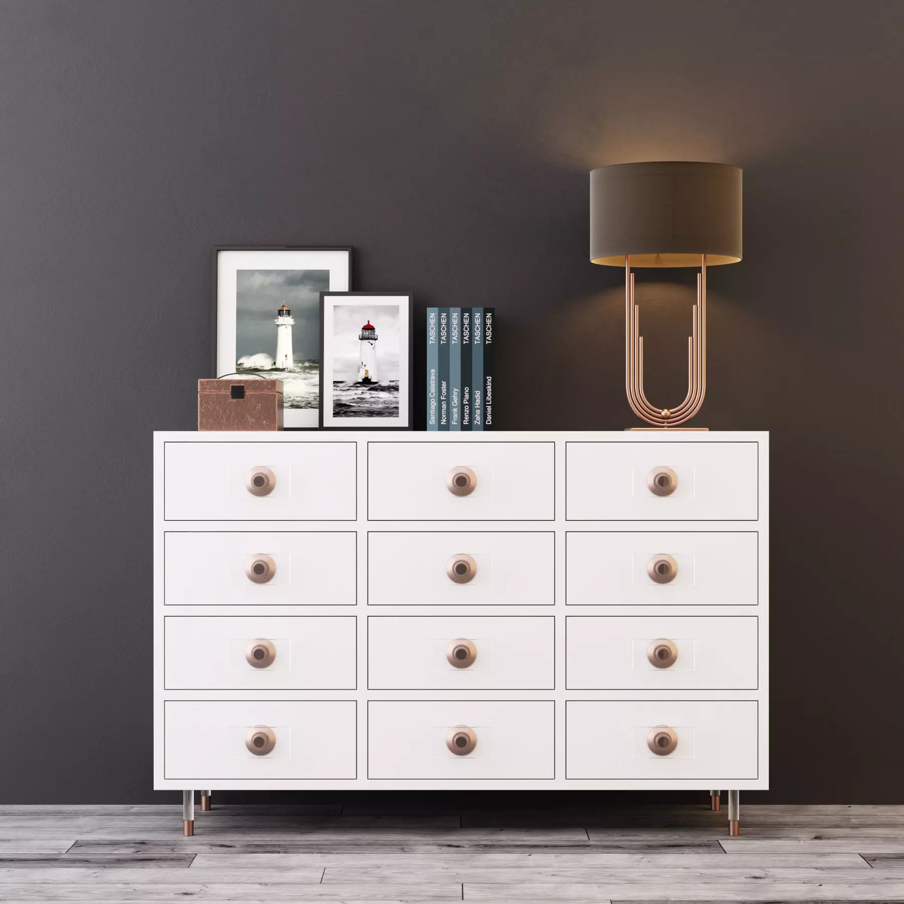 Console whith decor 7 3D model_0