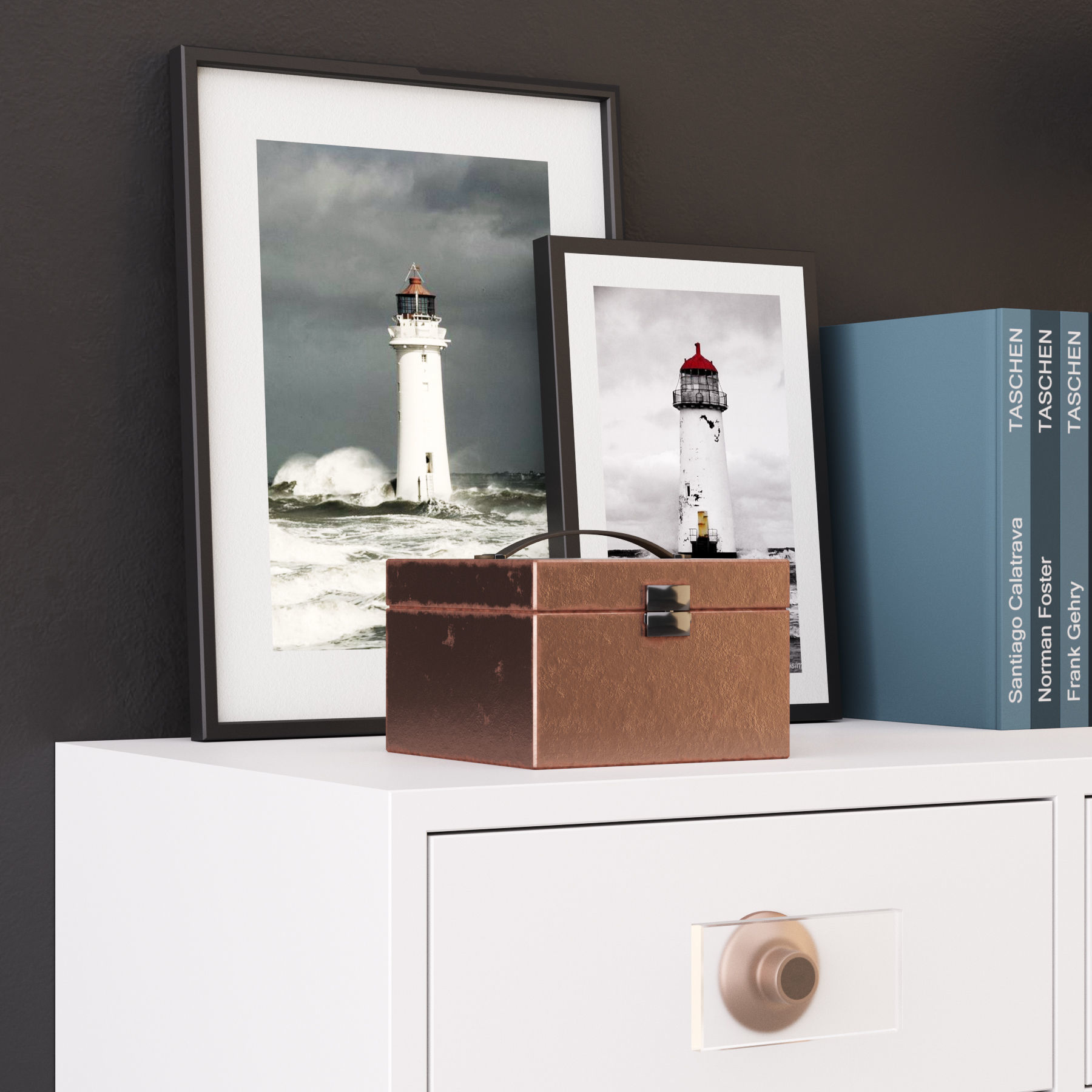 Console whith decor 7 3D model_2