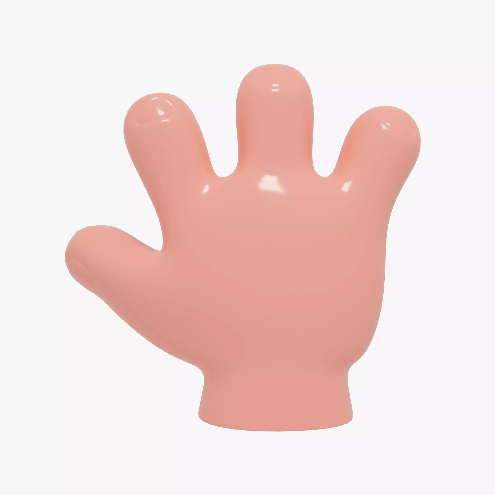 Hand Cartoon 02 Low-poly 3D model_0