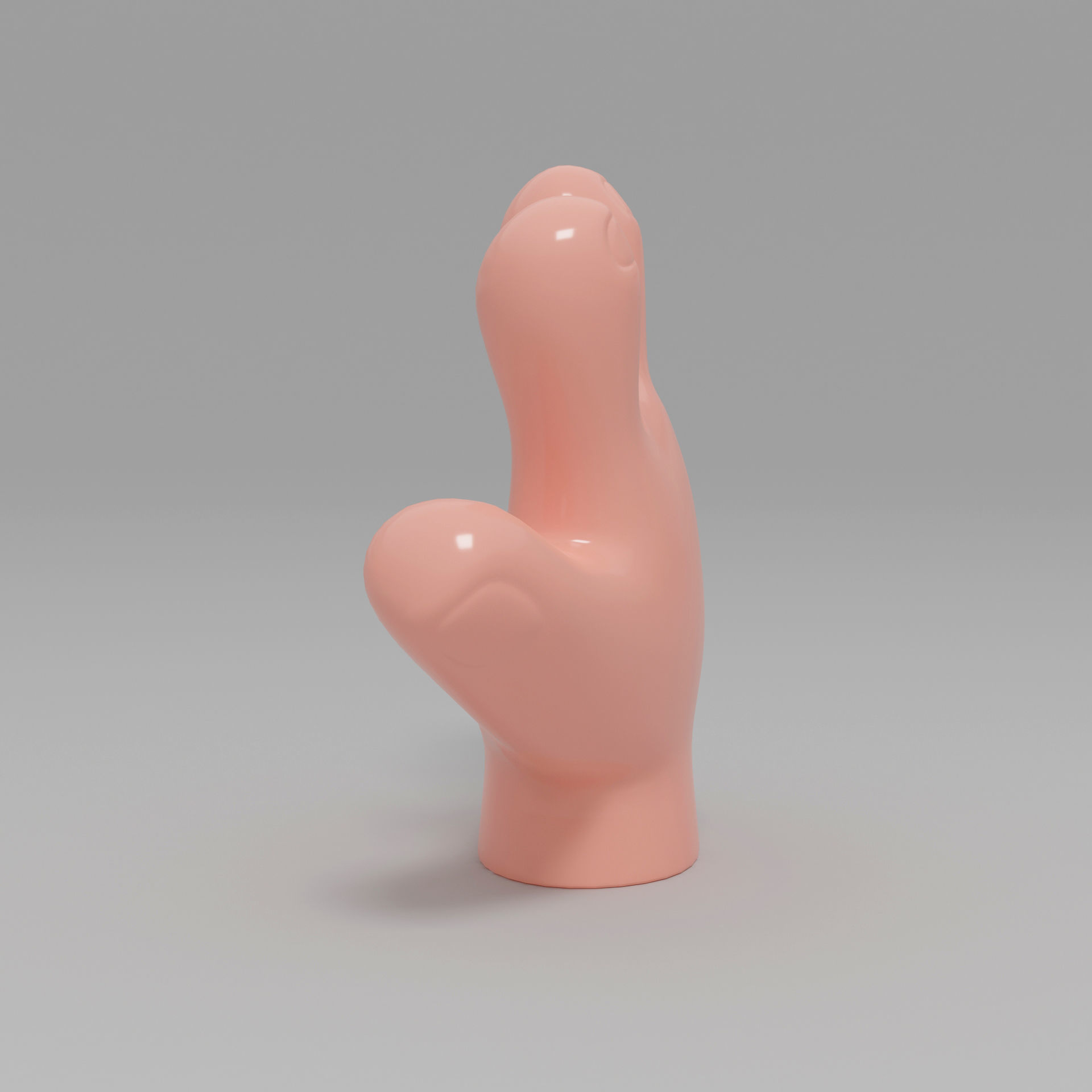 Hand Cartoon 02 Low-poly 3D model_3