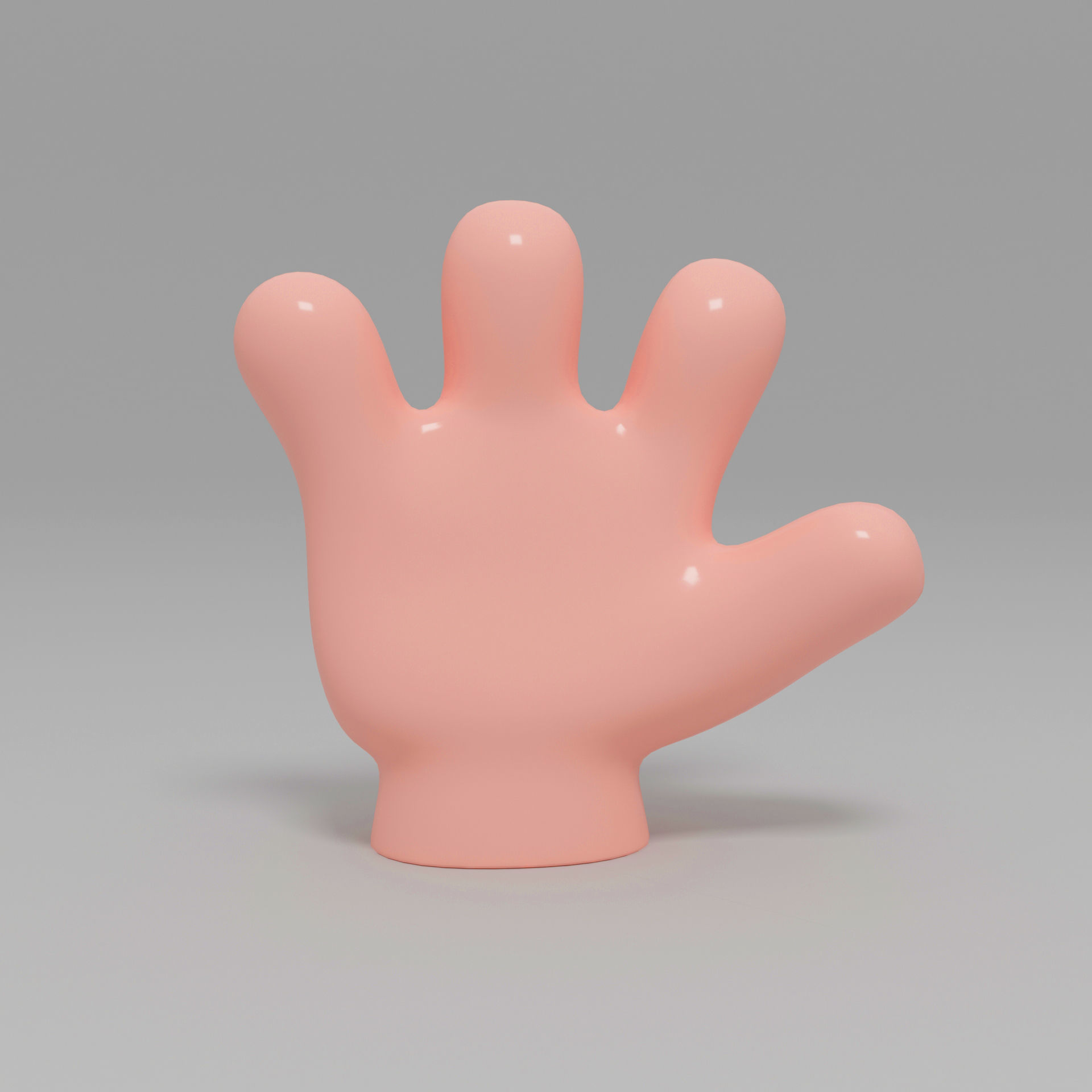 Hand Cartoon 02 Low-poly 3D model_1