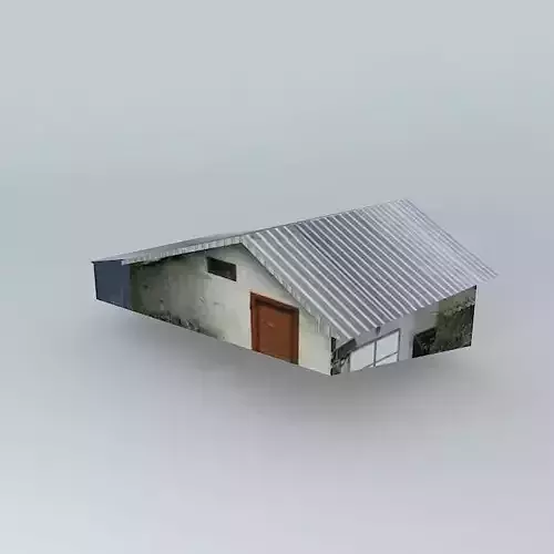 house with corrugated metal roof